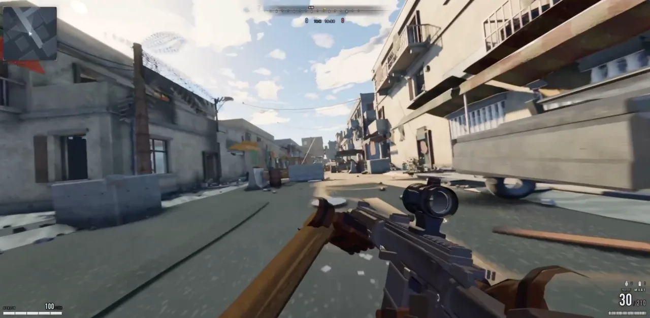 Screenshot of Tactical Shooter, a browser game hosted on Supadrop
