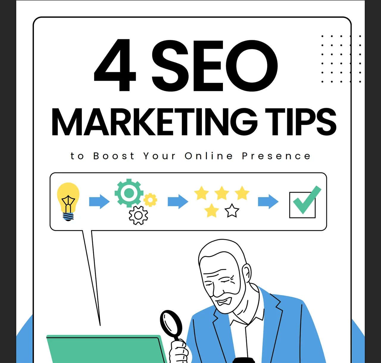 Screenshot of 4 SEO Marketing Tips, a lead magnet hosted on Supadrop